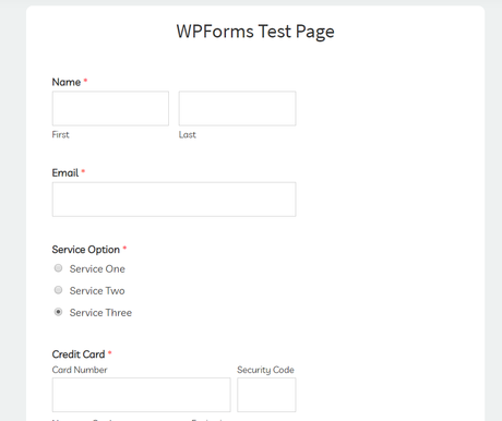 wpforms demo