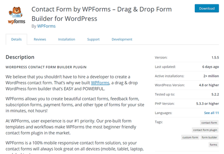 wpforms lite installation