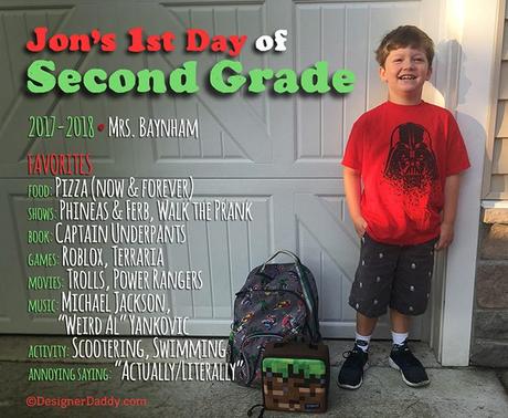 First Day of School: Fourth Grade!