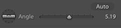 Angle Slider Option for straighten in Lightroom