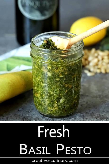 Italian Basil Pesto with Pine Nuts