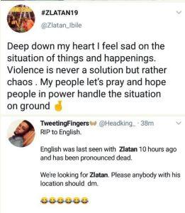 ‘RIP To English,’ Twitter Users Mock Zlatan Over Reactions To Xenophobia