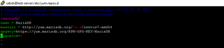 Install MariaDB on CentOS 7 Operating System