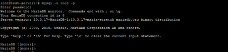 Install MariaDB on Debian 9 Operating System