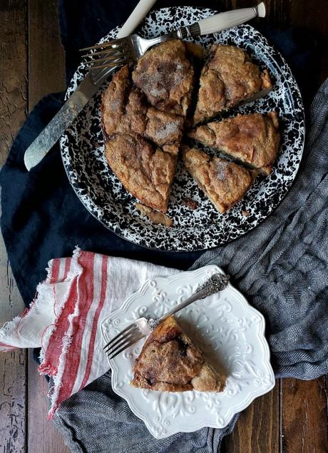 apple filled scone cake