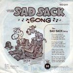 Sad Sack and Wendy 45rpm record sleeve Sad Sack side