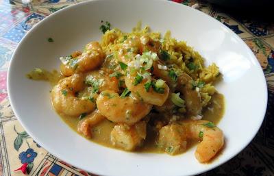 Curry Coconut King Prawns