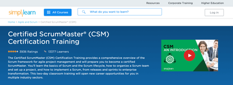 Simplilearn Certified ScrumMaster CSM Certification Training Review 2019 Worth It ?