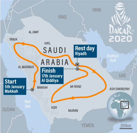 Saudi Arabia will be first Arab country to host the ‘Dakar Rally’ in 2020