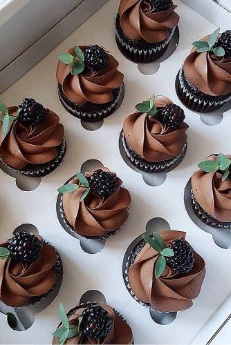 chocolate wedding cupcake chocolate cupcakes with berries