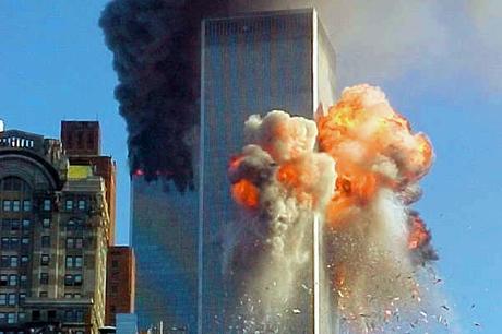 Image result for 9/11 plane crash twin towers