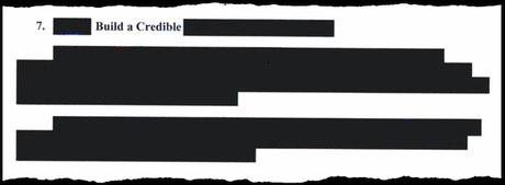 One section on recommended action was almost completely redacted.