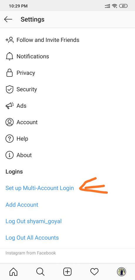 How to setep multiple instagram accounts 2019