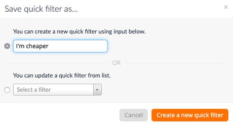 New Feature Alert: Creating Quick Filters!