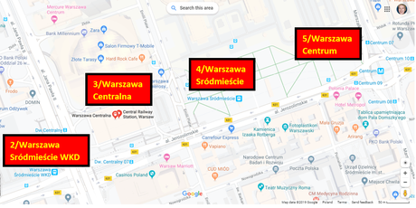 Why Are There Five Central Train Stations in Warszawa? Why Are There Five Central Train Stations in Warszawa?