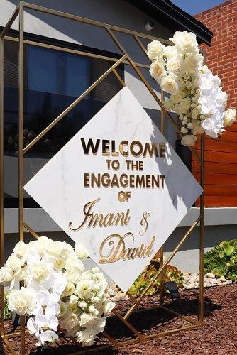 engagement party welcome sign