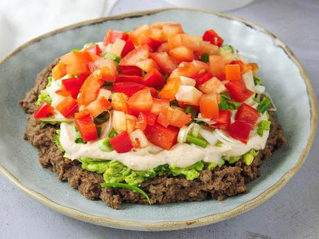 Guilt-Free, Healthy Seven Layer Bean Dip