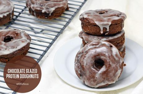 Chocolate Glazed Protein Doughnuts (gluten free & dairy free)