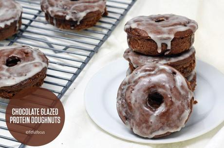 Chocolate Glazed Protein Doughnuts (gluten free & dairy free)