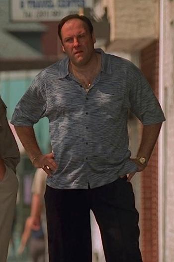 The Sopranos: Tony’s Blue Streak Credits Shirt The Sopranos: Tony’s Blue Streak Credits Shirt