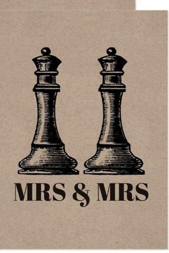 lesbian wedding ideas two chess queens wedding invitation
