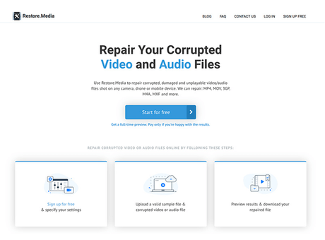 Repair Corrupted Video Files Online With Restore.Media
