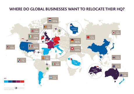 Gowling WLG report reveals the most favourable countries for global HQ relocations 