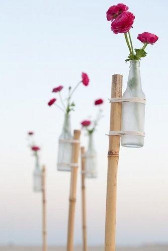 diy wedding ideas flower stakes