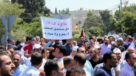 Teachers in Jordan are underpaid, yet parents are suing them for going on strike