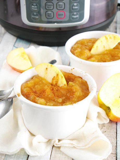 Instant Pot Applesauce with Cinnamon and Honey