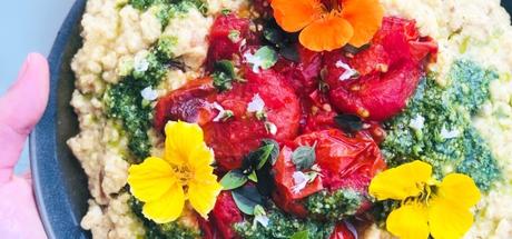 Italian Quinoa Risotto with Roasted Tomatoes & Pesto3 min read