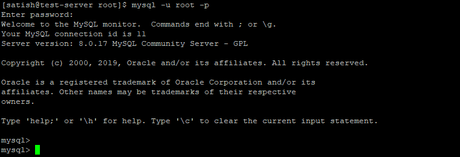 Install MySQL on Red Hat 7 Operating System Install MySQL on Red Hat 7 Operating System