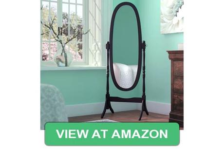 Roundhill Traditional Style Wood Cheval Floor Mirror