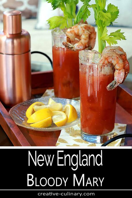 New England Bloody Mary with Shrimp Cocktail