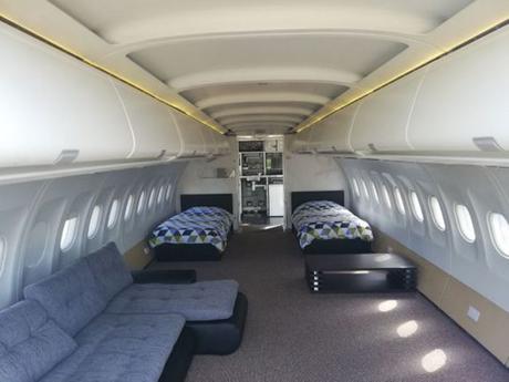 Sleep Tight: A man transformed an Etihad plane into a rental in Wales