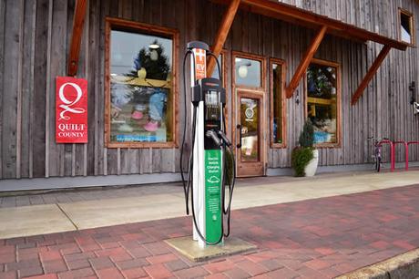 Electric Vehicle Charging Station Plugs in at Softstar