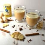 Homemade Turmeric Ginger  Tea Latte