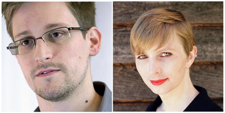 Edward Snowden and Chelsea Manning