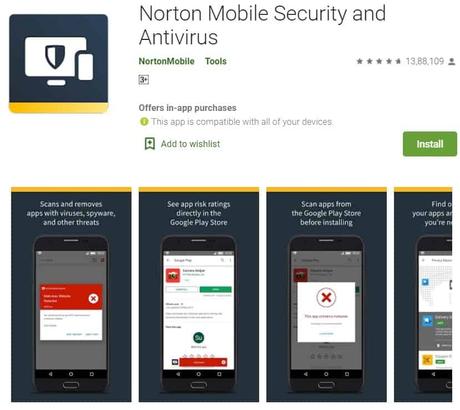 nortan mobile security and antivirus