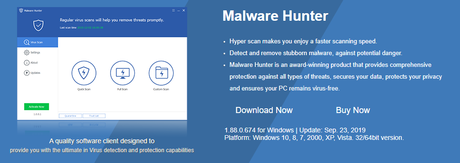 Malware Hunter anti-malware software Review 2019