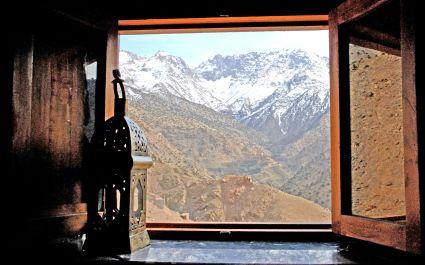 A view from the Kasbah du Toubkal Morocco trip