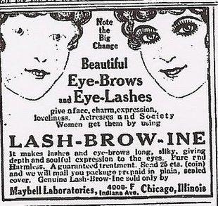 1920s Hollywood Star's featured in Maybelline Ads