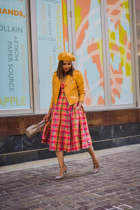 target 20 collection, isaac mizrahi dress, parisian chic style, snakeskin leather trench, fashion, style, street style, ootd, myriad musings, valentino rocketed heels.