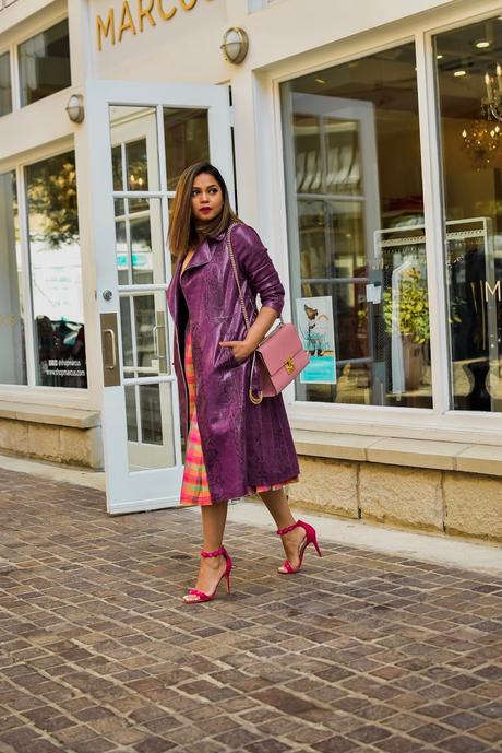 target 20 collection, isaac mizrahi dress, parisian chic style, snakeskin leather trench, fashion, style, street style, ootd, myriad musings, valentino rocketed heels.