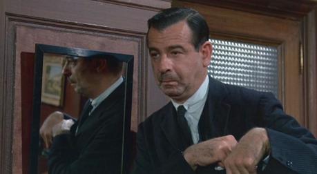Walter Matthau’s Navy Striped Suit in Charade Walter Matthau’s Navy Striped Suit in Charade