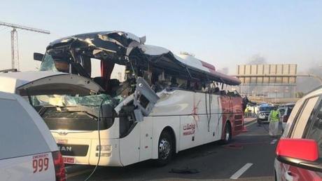 Deadly minibus accident in Dubai leaves 8 people dead, 6 others injured