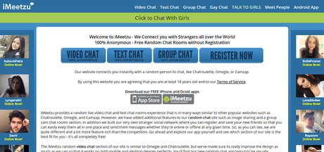 21 Best Websites like Omegle to Chat with Strangers imeetzu - omegle replacement
