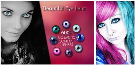 beautiful eye lens