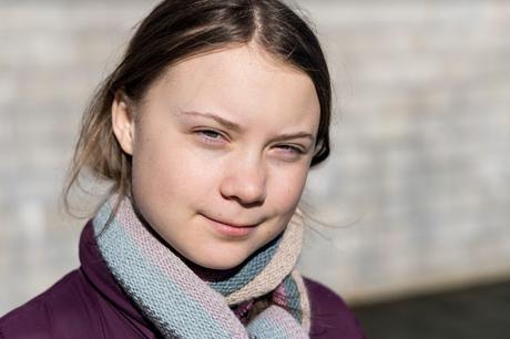 Greta Thunberg (16 years old, Sweden, theme: environment)