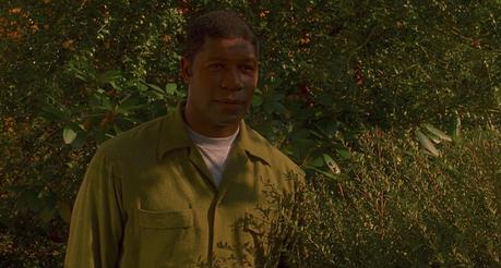 Dennis Haysbert’s Yellow Plaid Coat in Far From Heaven Dennis Haysbert’s Yellow Plaid Coat in Far From Heaven